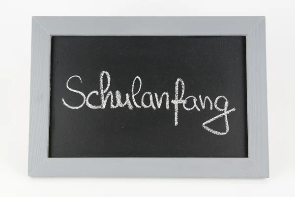 Tafel Schulanfang — Stock fotografie