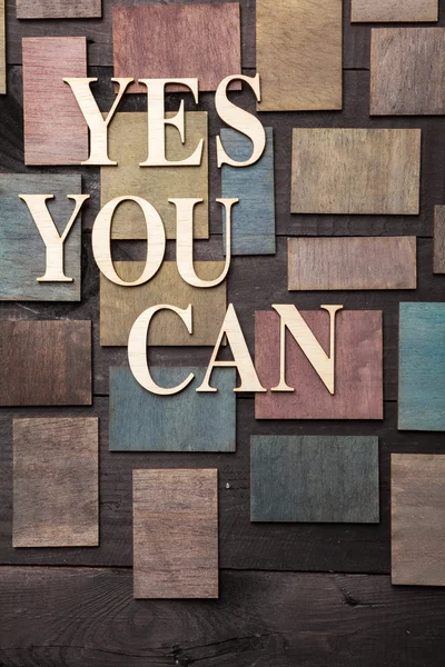 Yes you can — Stock Photo, Image