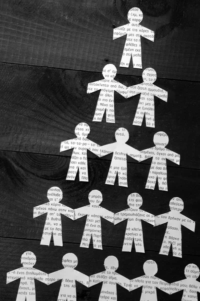 Boneca de papel pessoas — Fotografia de Stock