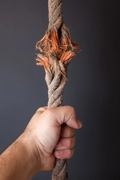 Frayed rope — Stock Photo, Image