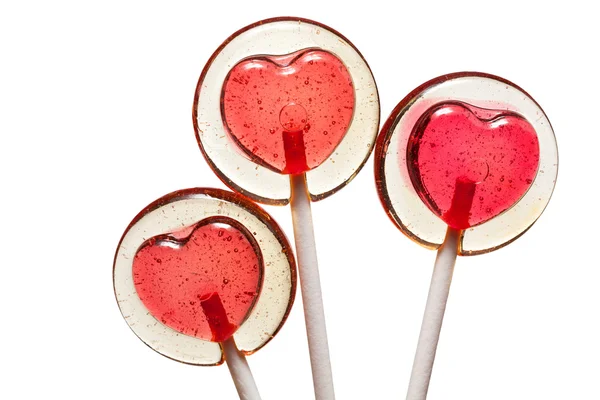 Hati Lollipop — Stok Foto