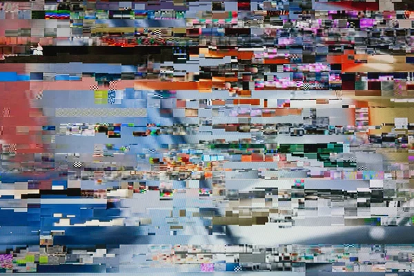 Digital television noise — Stock Photo, Image