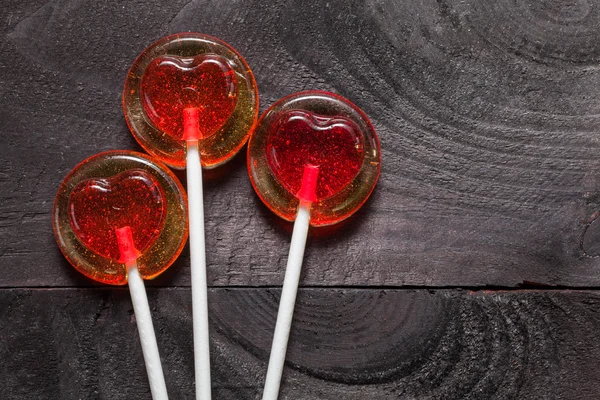 Heart lollipops — Stock Photo, Image