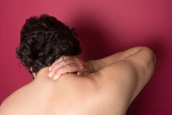 Dolor de Nape. Concepto médico —  Fotos de Stock