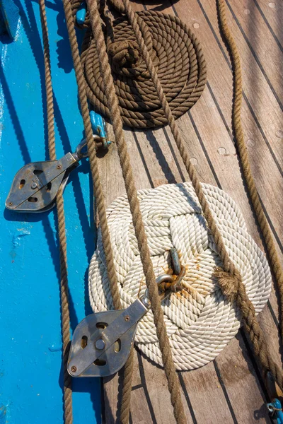Arka güverte gemi yelken — Stok fotoğraf