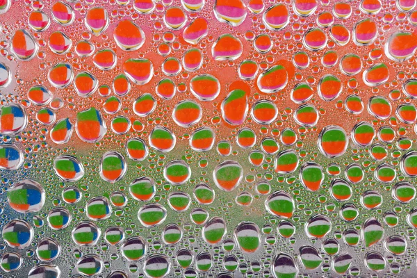 Gotas de agua de colores — Foto de Stock