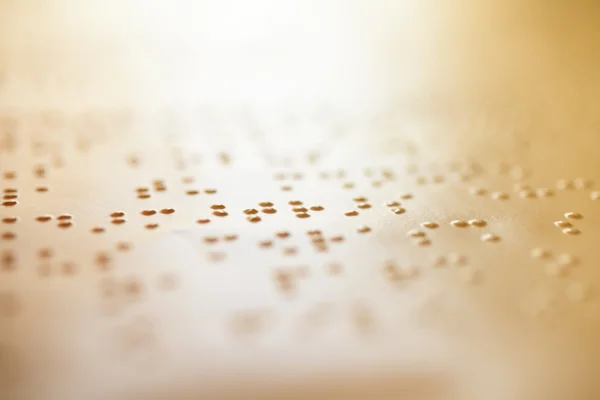 Plain Braille Page Macro — Stock Photo, Image