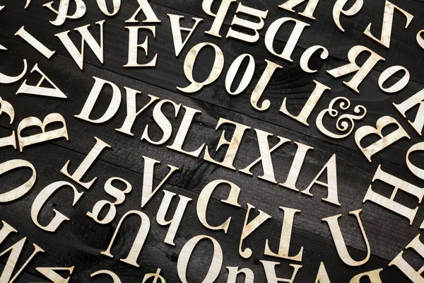 Pojęcie dysleksji — Zdjęcie stockowe
