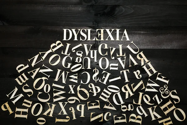 Концепция дислексии — стоковое фото