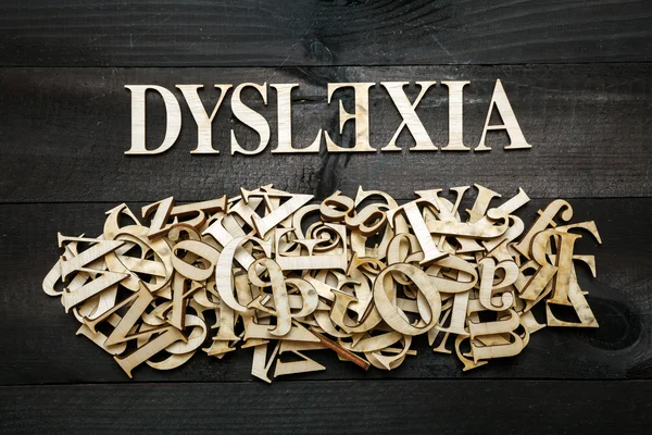 Pojęcie dysleksji — Zdjęcie stockowe