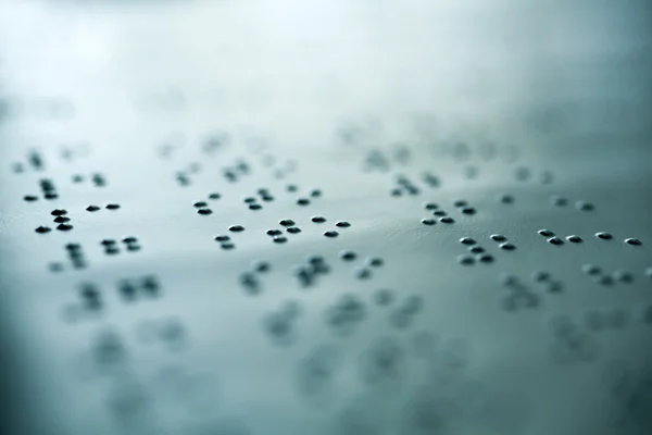 Página de Braille llano Macro — Foto de Stock