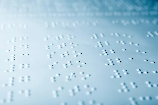 Düz braille sayfa makro — Stok fotoğraf