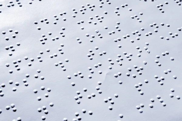 Página de Braille llano Macro —  Fotos de Stock