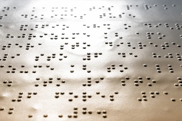 Düz braille sayfa makro — Stok fotoğraf