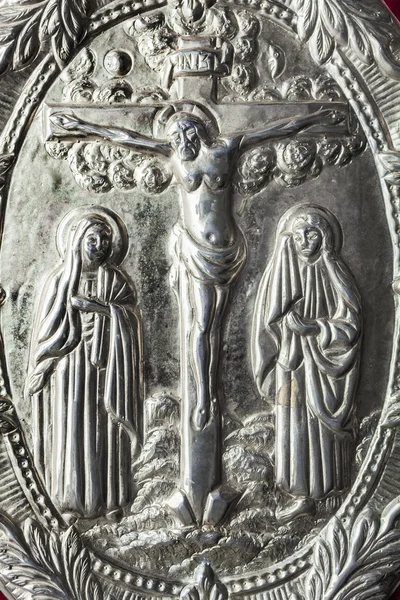 Zilveren orthodoxe evangelie — Stockfoto