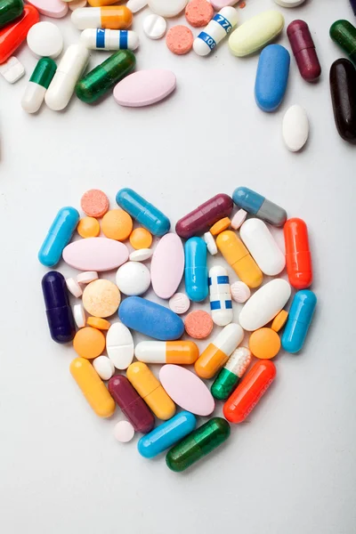 Pill heart — Stock Photo, Image