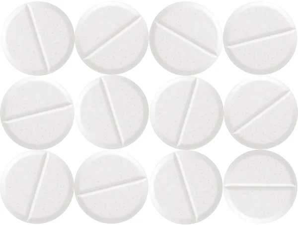 White pills — Stock Photo, Image