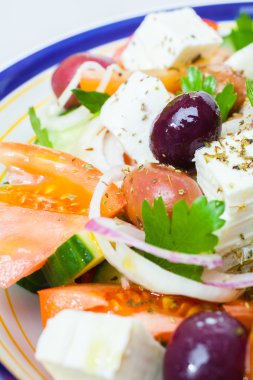 geleneksel Yunan köy salatası