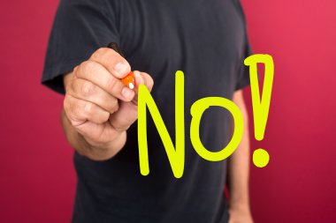 bir marker ile sunulması