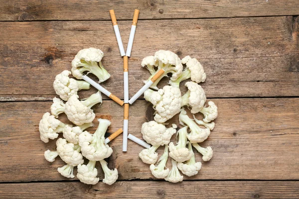 The smoker's lungs — Stock Photo, Image