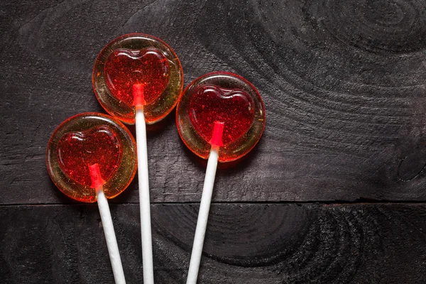 Hati Lollipop — Stok Foto