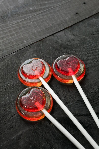 Heart lollipops — Stock Photo, Image