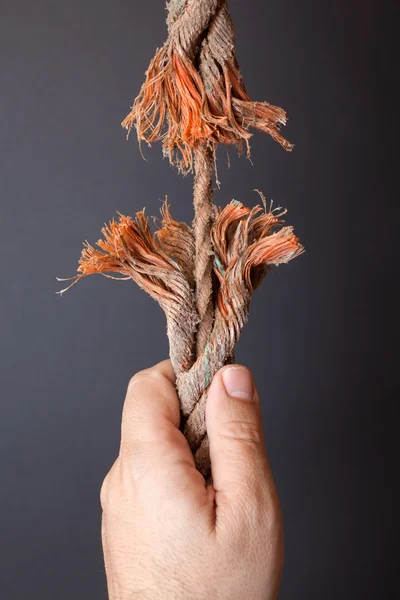 Frayed rope — Stock Photo, Image