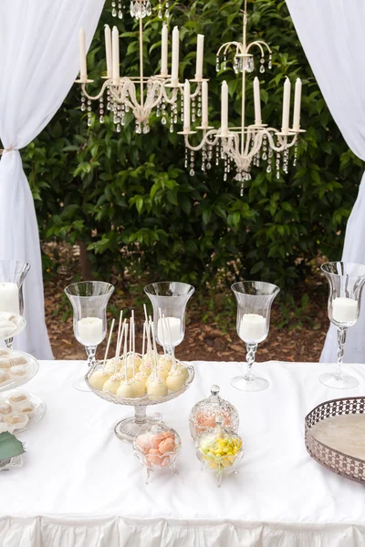 Barra de doces no casamento — Fotografia de Stock