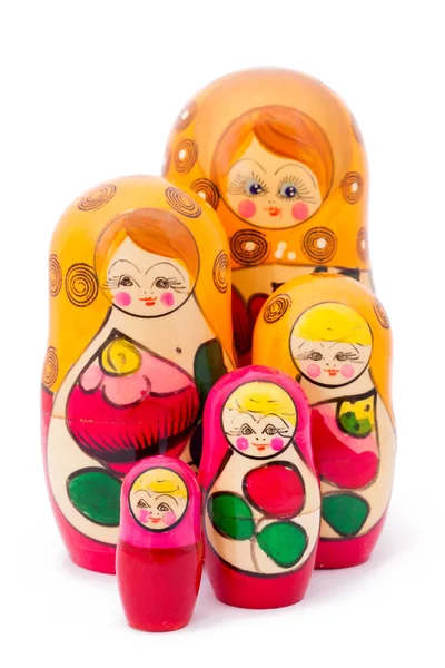 Babushkas or matryoshkas dolls. — Stock Photo, Image