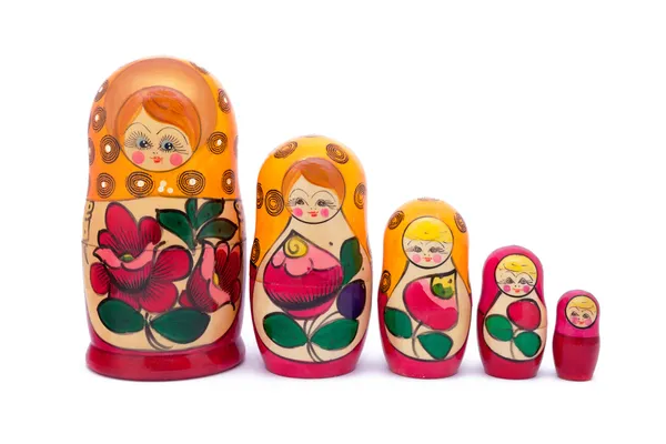 Babushkas vagy matryoshkas — Stock Fotó