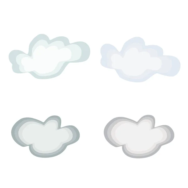 Set Vector Clouds Isolated — стоковый вектор