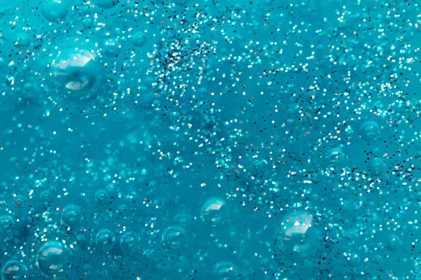 Sümük dokusunun makro fotoğrafçılığı. Kopya alanı olan abstrat mavi arkaplan.