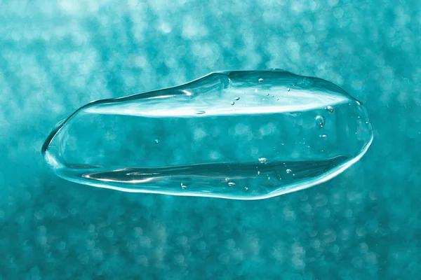 Макросъемка Пузырькового Мазка Фоне Голубого Блеска — стоковое фото