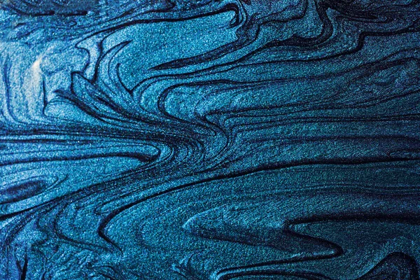 Eleganckie Marmurowe Granatowe Tło Wykonane Płynnych Lakierów Paznokci Dobre Jako — Zdjęcie stockowe