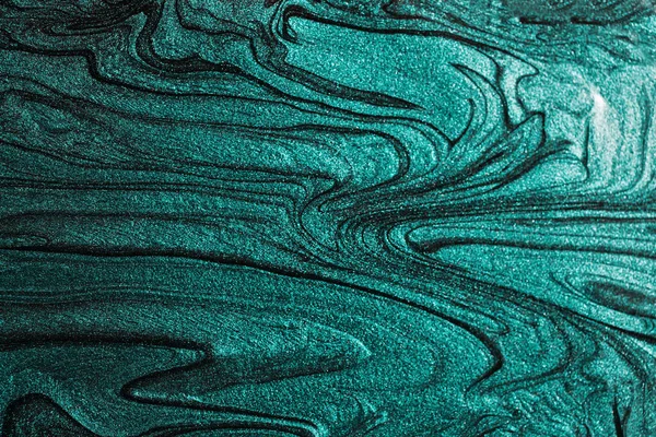 Elegant Marble Turquoise Background Make Liquid Nail Polishes Good Cosmetics — Zdjęcie stockowe