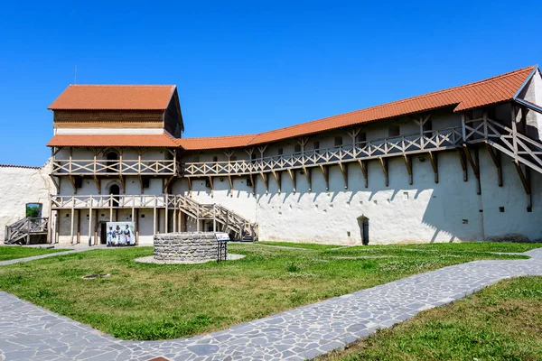 Feldioara Marienburg Medieval Fortress Cetatea Feldioara Renovation Brasov County Southern — Stock Photo, Image