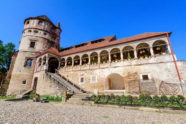 Antico Edificio Nel Processo Ristrutturazione Del Castello Cris Bethlen Nella — Foto Stock