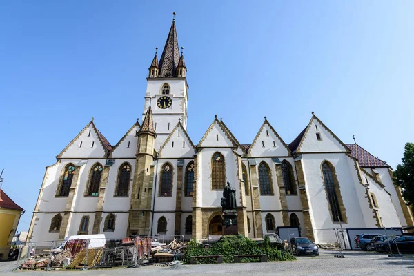 Romanya Nın Transilvanya Transilvanya Bölgesindeki Eski Şehir Merkezi Sibiu Daki — Stok fotoğraf