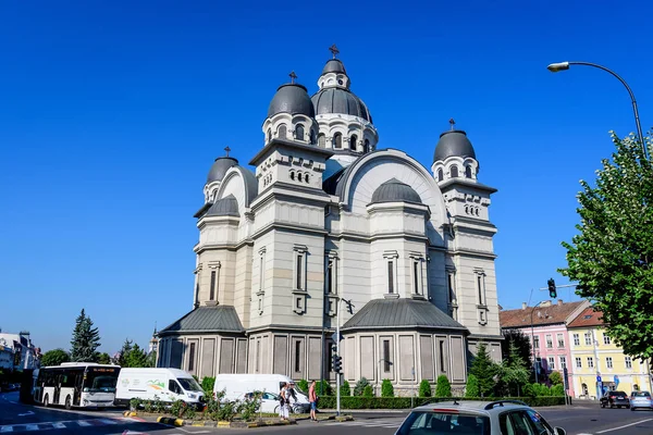 Targu Mures Roemenië Augustus 2021 Hemelvaart Kathedraal Catedrala Inaltarea Domnului — Stockfoto
