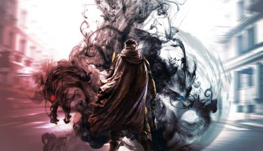 Smoky Dragon 'un kırmızı ve mavi hareketi oyun kağıdı tasarımını etkiler.