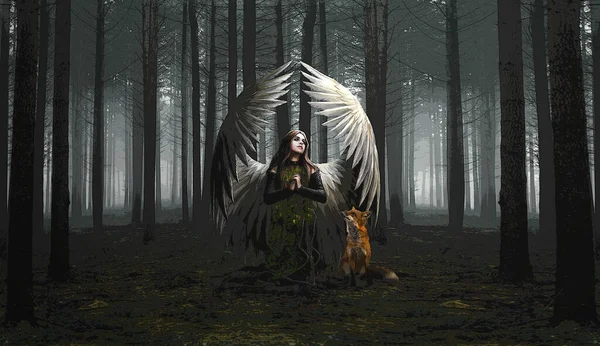 Orman manzaralı açık hava oyun tasarımı.