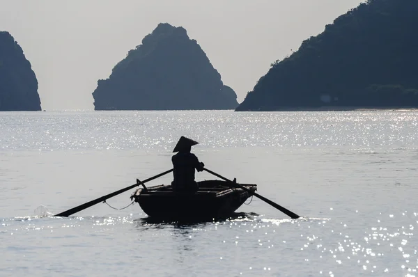 Pescador vietnamita — Foto de Stock