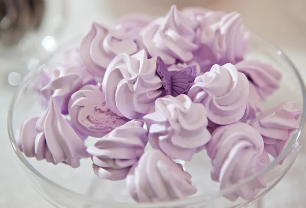 Meringue lavender — Stock Photo, Image