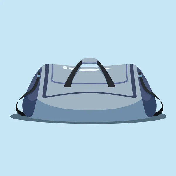 Blue Gym Sport Bag Illustration Isolated Light Background — Stockvektor