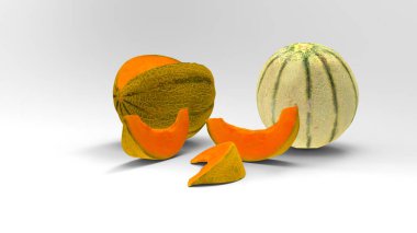 Arka planda izole edilmiş taze balkabağı