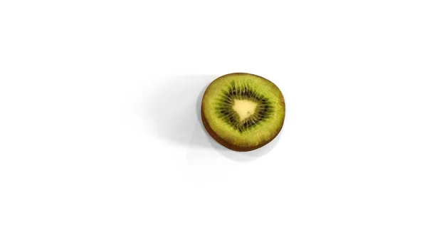 Kiwi Aislado Sobre Fondo Blanco — Foto de Stock