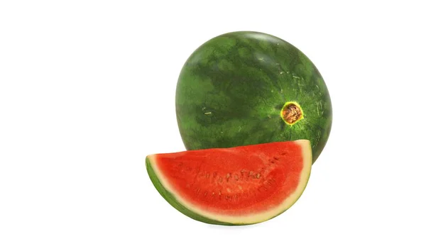 Watermelon Isolated White Background — Stock Photo, Image