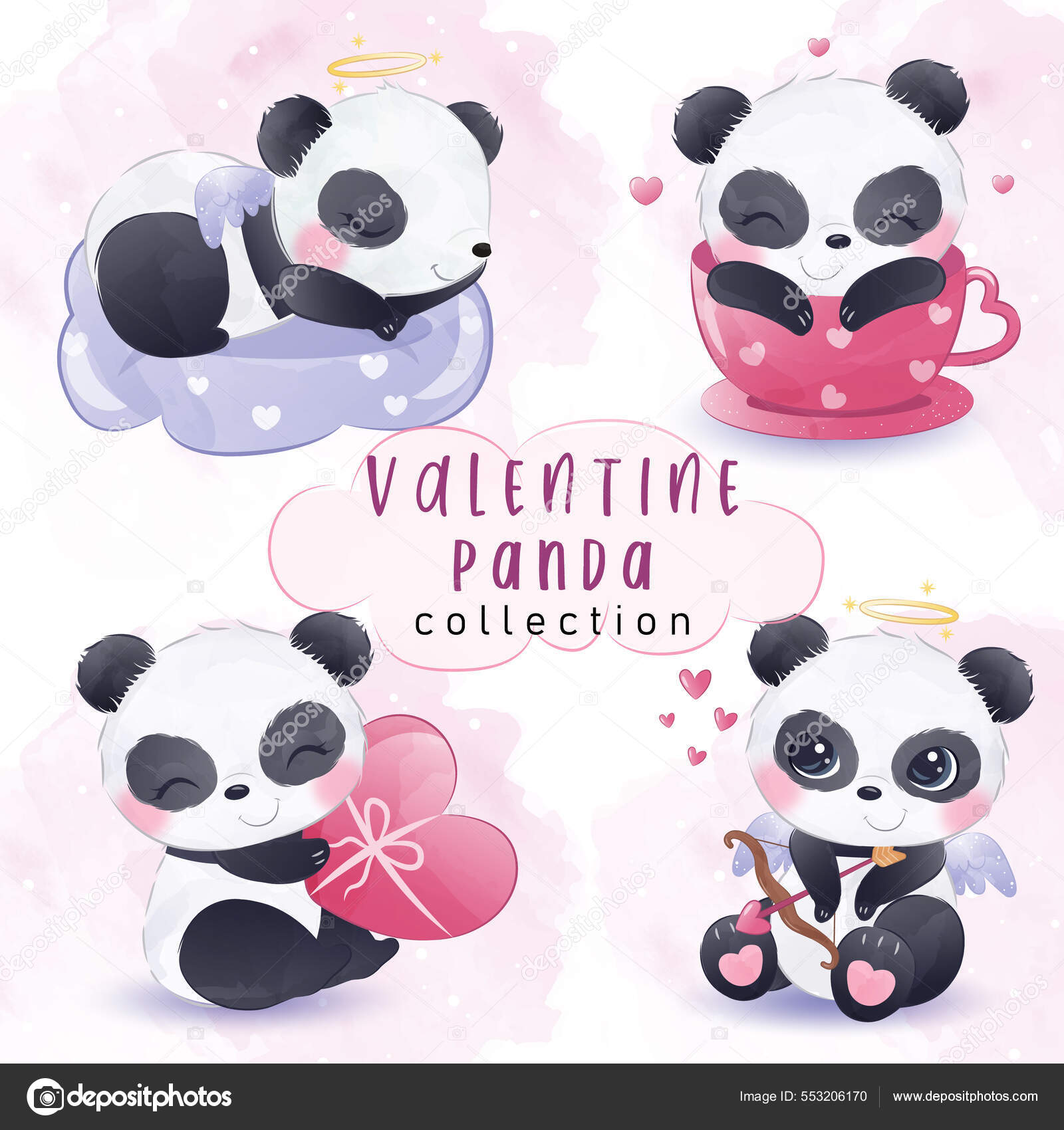 Cute kawaii panda Wallpapers Download