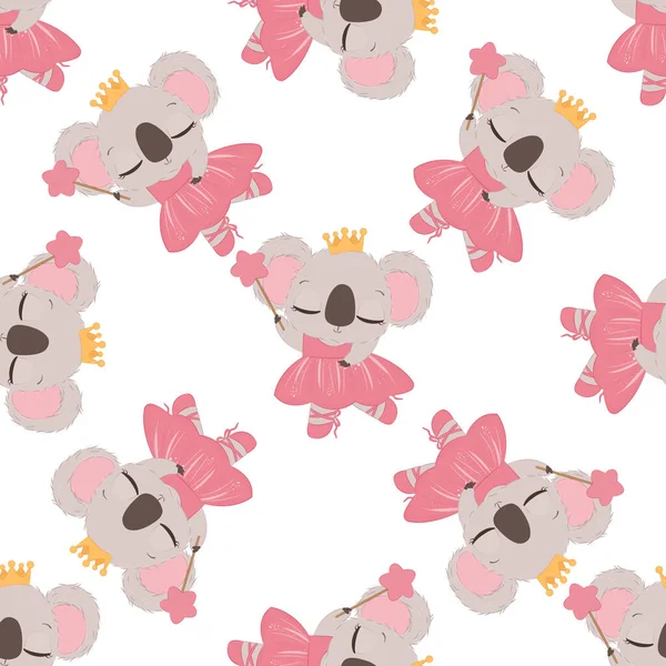 Cute koala seamless pattern for children fabric