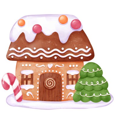 Suluboya Noel Zencefilli Ekmek Evi